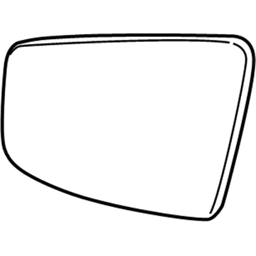 GM 22937931 Glass, Outside Rear View Mirror (W/Backing Plate)