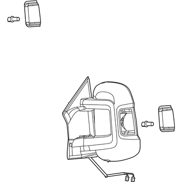 Mopar 5VE99JXWAF Outside Rear-View Mirror Left