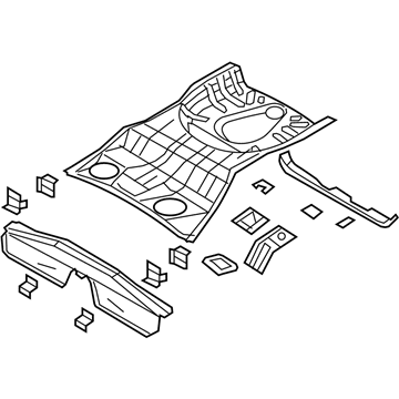 Mopar 5183909AA Pan-Rear Floor