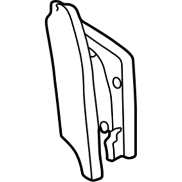 Acura 76221-S3V-A00ZA Garnish Sub-Assembly, Passenger Side (Graphite Black)