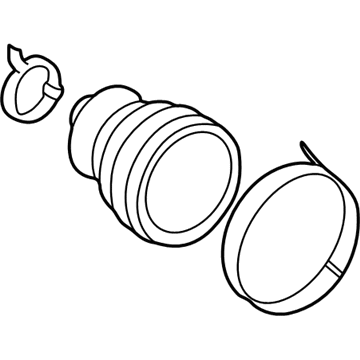 Toyota 04438-06090 Front Cv Joint Boot Kit Inboard Joint, Right