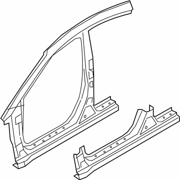 Hyundai 71110-F3A00 Panel Assembly-Pillar Outer, LH