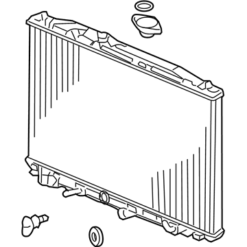 Acura 19010-RKG-A51 Radiator (Denso)