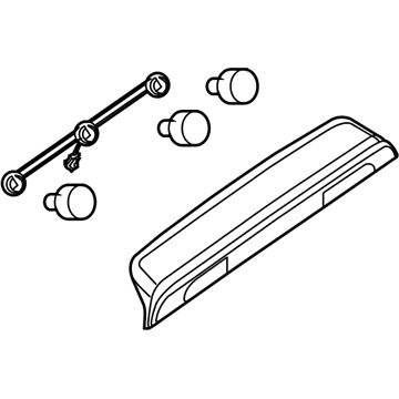 Nissan 26590-7S200 Lamp Assembly-Stop, High Mounting