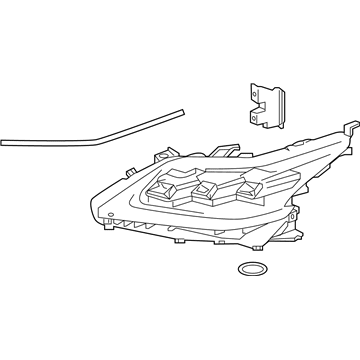 Lexus 81145-60P10 Headlamp Unit With Gas