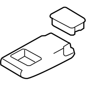 Nissan 88700-EM55B 2Nd Seat Armrest Assembly Outer Right