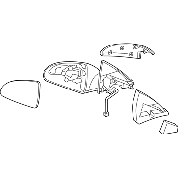 GM 15921261 Mirror Assembly