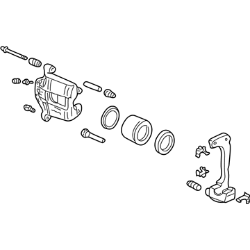 Honda 45018-S3Y-003 Caliper Sub-Assembly, Right Front