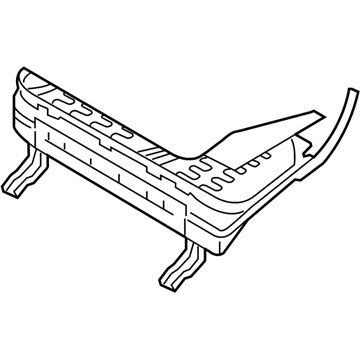 Hyundai 89201-2E000 Frame Assembly-Rear Seat Cushion, RH