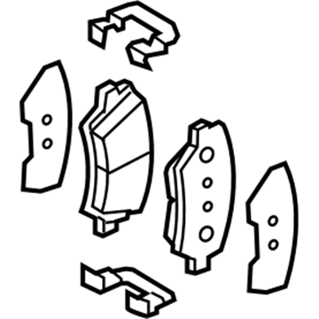 Hyundai 58101-2VA10 Front Disc Brake Pad Kit