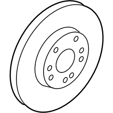 Kia 517123X000 Disc-Front Wheel Bra