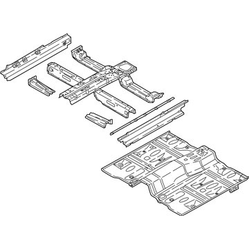 Kia 65100D9500 PANEL ASSY-FLOOR, CTR