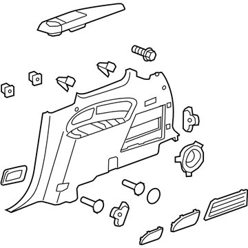 GM 22837692 Panel Asm-Quarter Lower Rear Trim *Cashmere