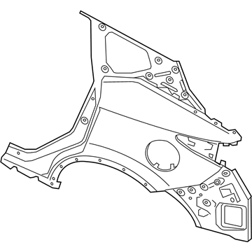 Nissan 78113-5AA0A Fender Assy-Rear, LH