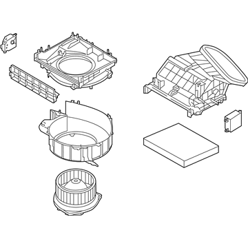 Infiniti 27200-5NA1A Blower Assy-Front