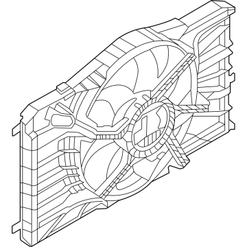 Ford LJ9Z-8C607-A MOTOR AND FAN ASY - ENGINE COO