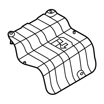 Hyundai 28796-L1000 Protector-Heat Rear, RH