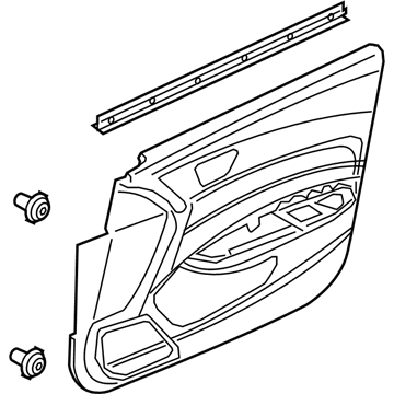 Acura 83551-TZ3-A21ZA Base, Left Front (Madder Red)