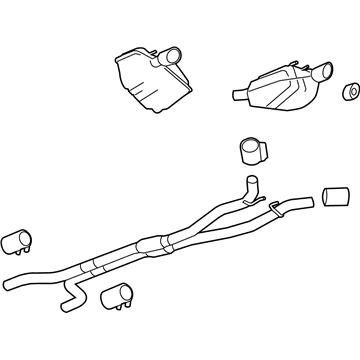 GM 19419958 Muffler & Pipe