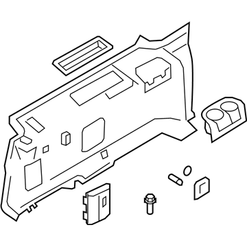 Ford 7L1Z-7831013-CC Quarter Trim Panel