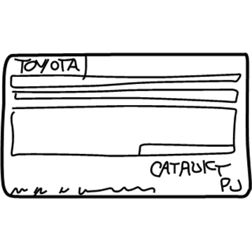 Toyota 11298-20170 Emission Label