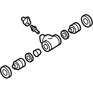 Nissan D4100-CX085 Cup Kit-Brake Wheel Cylinder, Rear