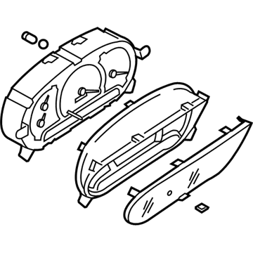 Hyundai 94001-25741 Cluster Assembly-Instrument(Mph)