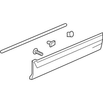 Honda 75312-TLC-A01 Garnish Assy., R. FR. Door (Lower)