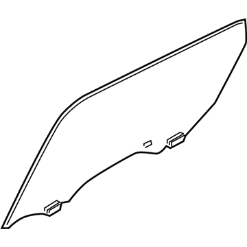 Infiniti 82301-1MA0A Glass Rear Window LH