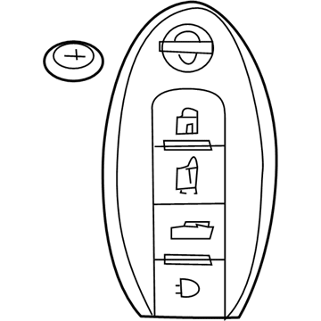 Nissan 285E3-1AA7A Remote Control Keyfob(Without Power Back Door)