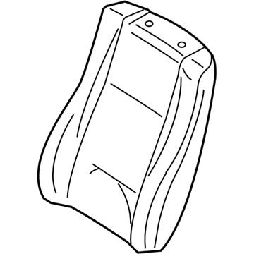 BMW 52-10-7-240-055 Left Backrest Upholstery