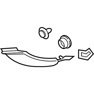 Ford FA1Z-5831011-AK Rear Pillar Trim