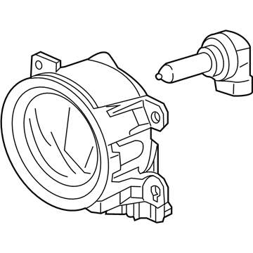 Honda 33950-T6Z-A01 Light Assembly, L Frfog