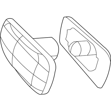 Mopar 4806224AE Lamp-Side REPEATER