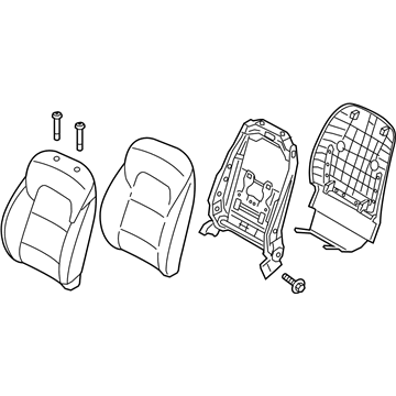 Kia 88300D90402AE Back Assembly-Front Seat, LH
