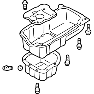 Hyundai 21520-38056 Pan Assembly-Engine Oil