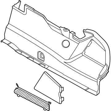 BMW 51-47-7-467-801 LEFT TRUNK TRIM