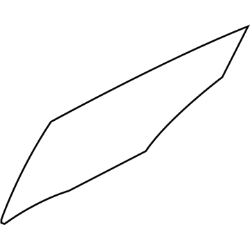 Hyundai 83421-2V000 Glass-Rear Door Window, RH