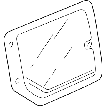 Honda 73451-SCV-A11 Glass, L. Access Panel (Privacy)(Agc)