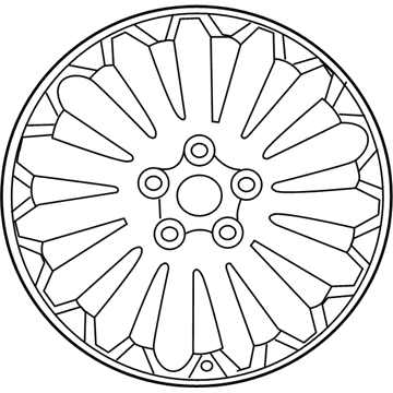 Kia 529103T270 Wheel Assembly-Aluminum Front
