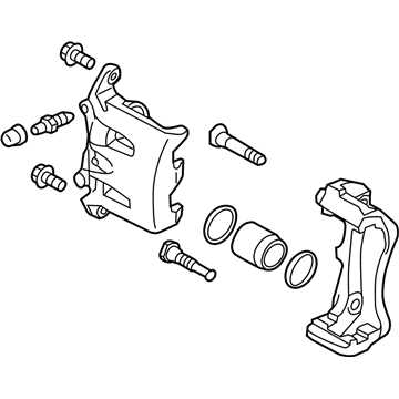 Nissan 41011-3LM1A CALIPER Assembly-Front LH, W/O Pads Or SHIMS