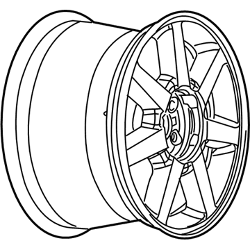 GM 9596522 Wheel Rim, 17X7.5