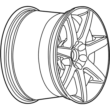 GM 9595354 Wheel Rim - 18X8.5 X42 Aluminum