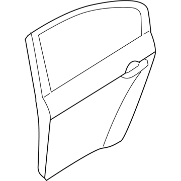 Hyundai 77004-3M000 Panel Assembly-Rear Door, RH