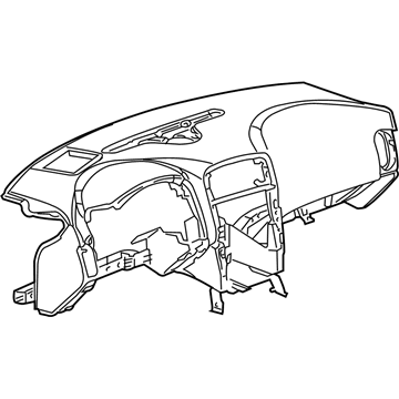 GM 25852282 Pad Asm-Instrument Panel Upper Trim *Light Ttnum