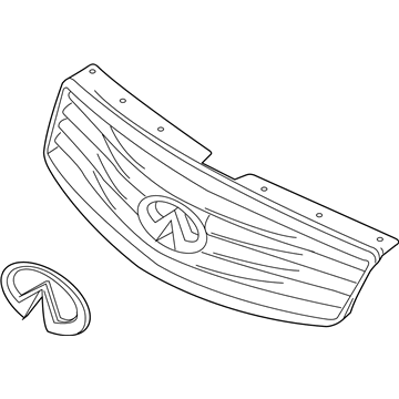 Infiniti 62070-1BA0A Front Grille Assembly