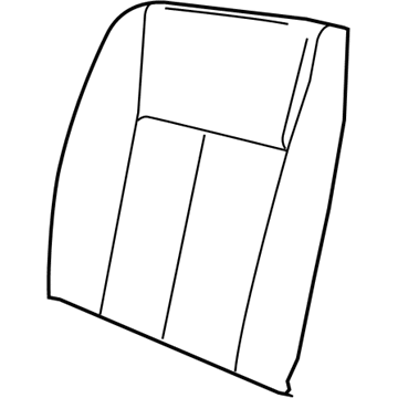 Mopar 1FX121D5AA Front Seat Back Cover Right