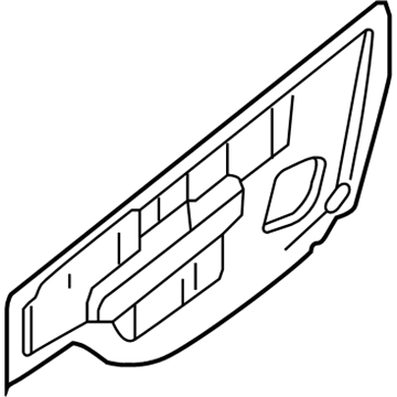 Nissan 80860-3SG0A Screen Assembly-Sealing, Front Door RH