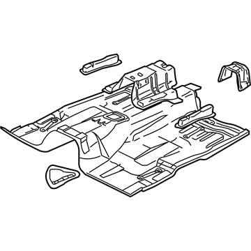 GM 92123108 Panel, Front Floor