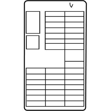 Infiniti 24313-4GA0A Label-Fuse Block